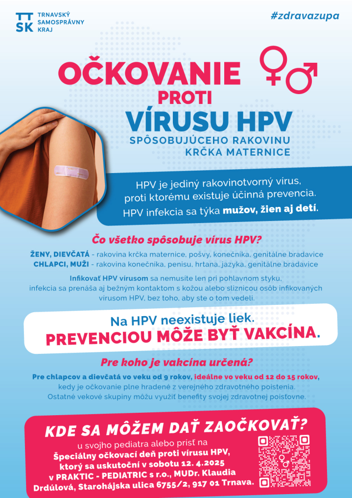 Špeciálny očkovací deň proti HPV vírusu