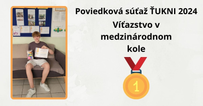 Poviedková súťaž ŤUKNI 2024 – víťazstvo v medzinárodnom kole