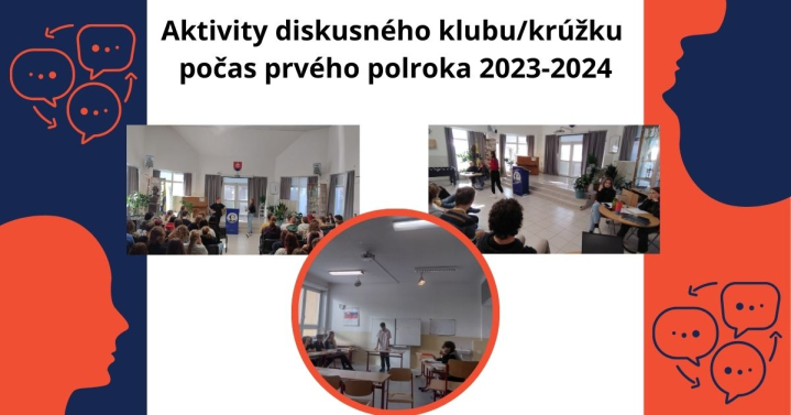Aktivity diskusného klubu/krúžku počas prvého polroka 2023-2024