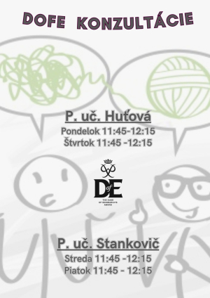 DOFE konzult&aacute;cie &scaron;kolsk&yacute; rok 2025/2026