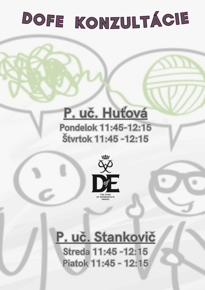 DOFE konzultácie školský rok 2025/2026