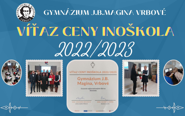Gymnázium J. B. Magina sa stalo inovatívnou školou roka 2022/23