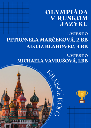 Úspechy našich žiakov v predmetových olympiádach