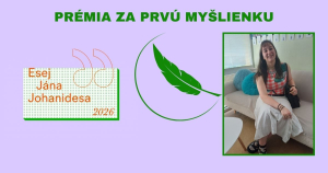Pr&eacute;mia za prv&uacute; my&scaron;lienku