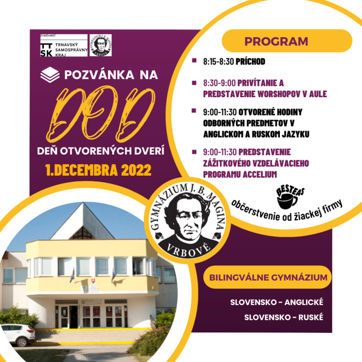 Deň otvorených dverí - pozvánka